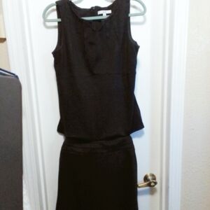 CAbi Black Sleeveless Skirt Set